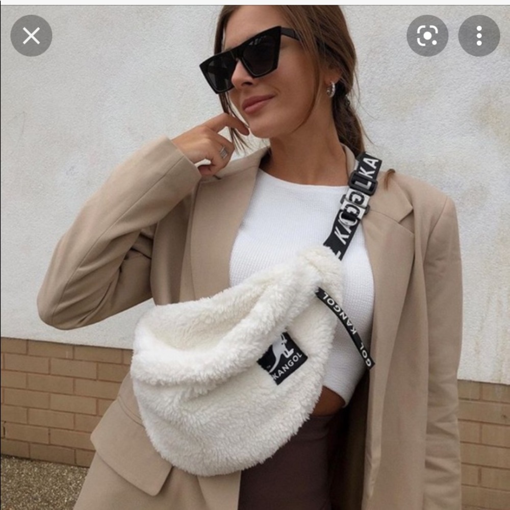 Kangol x H&M Faux Shearling Belt Bag